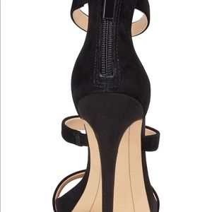 INC strapped sandal black